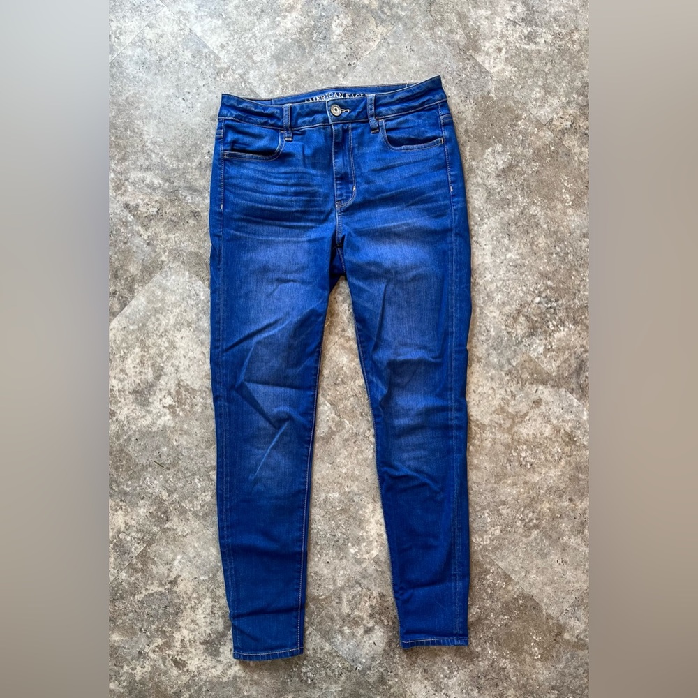 AE Super-Stretch Hi-Rise Jegging — 8 Regular